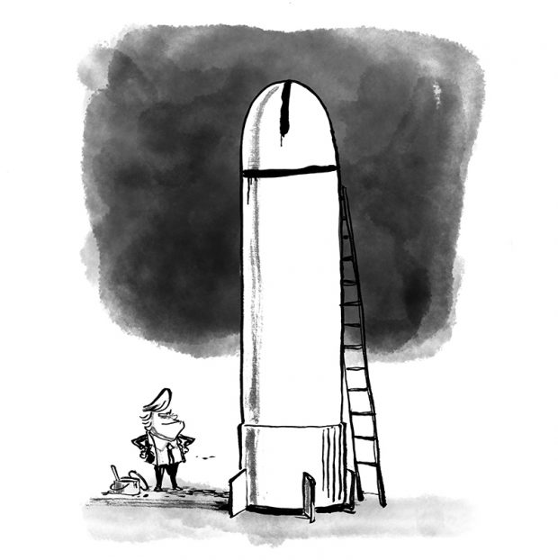 trump satire MOAB