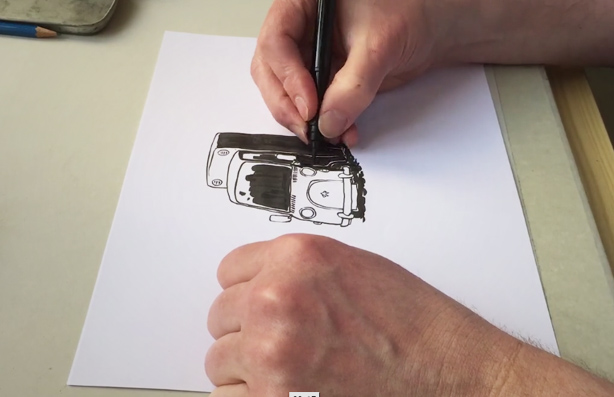 video doodle tegner bil skræntskov